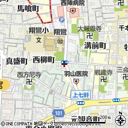 京都府京都市上京区東柳町周辺の地図