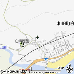 千葉県南房総市和田町白渚607周辺の地図