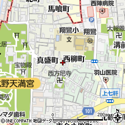 京都府京都市上京区西柳町周辺の地図