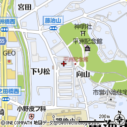 愛知県東海市荒尾町向山周辺の地図