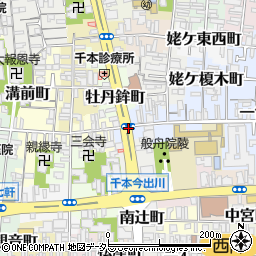 京都府京都市上京区西五辻東町周辺の地図