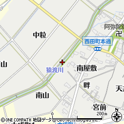 愛知県豊田市西田町下家下周辺の地図