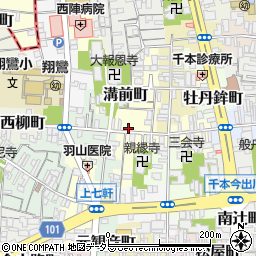 京都府京都市上京区溝前町92周辺の地図