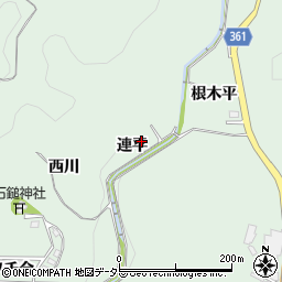 愛知県豊田市花沢町連平周辺の地図