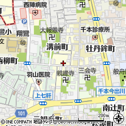 京都府京都市上京区溝前町95周辺の地図