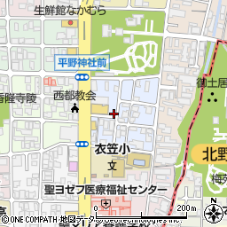京都府京都市北区平野宮本町10周辺の地図