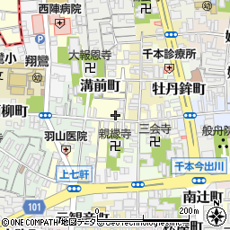 京都府京都市上京区溝前町97周辺の地図