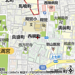京の宿・華西陣周辺の地図