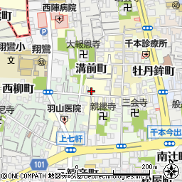 京都府京都市上京区溝前町91周辺の地図