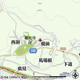愛知県豊田市滝脇町藤治洞周辺の地図