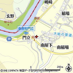 愛知県岡崎市桑原町南屋下13周辺の地図