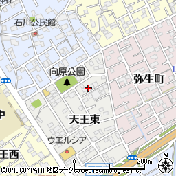静岡県静岡市清水区天王東12-6周辺の地図