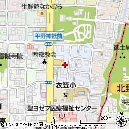 京都府京都市北区平野宮本町9周辺の地図