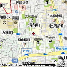 京都府京都市上京区溝前町90周辺の地図