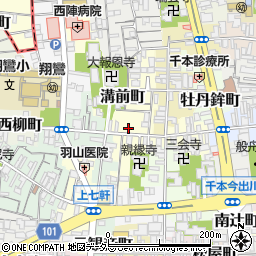 京都府京都市上京区溝前町93周辺の地図