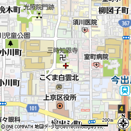 京都府京都市上京区中御霊図子町周辺の地図