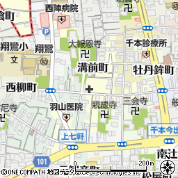 京都府京都市上京区溝前町89周辺の地図