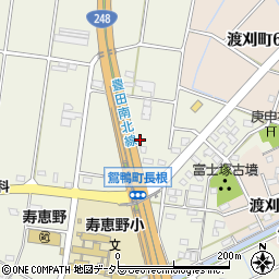 愛知県豊田市鴛鴨町長根周辺の地図