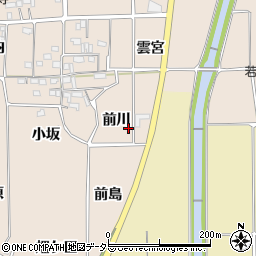 京都府亀岡市河原林町勝林島前川周辺の地図