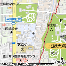 京都府京都市北区平野宮本町55周辺の地図