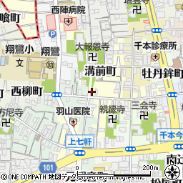 京都府京都市上京区溝前町87周辺の地図