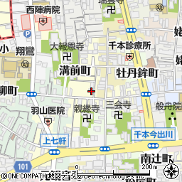 京都府京都市上京区溝前町100周辺の地図