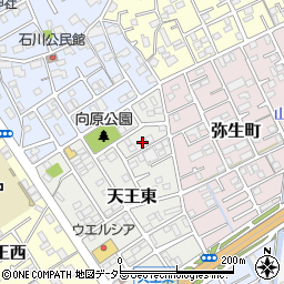 静岡県静岡市清水区天王東12周辺の地図