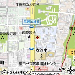 京都府京都市北区平野宮本町7周辺の地図