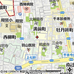 京都府京都市上京区溝前町88周辺の地図