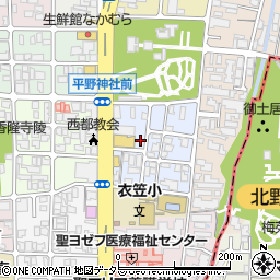 京都府京都市北区平野宮本町11周辺の地図