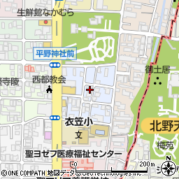 京都府京都市北区平野宮本町65周辺の地図