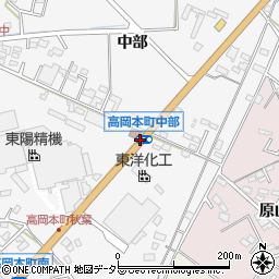 高岡本町会館周辺の地図