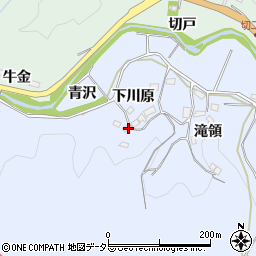 愛知県豊田市下山田代町青沢周辺の地図