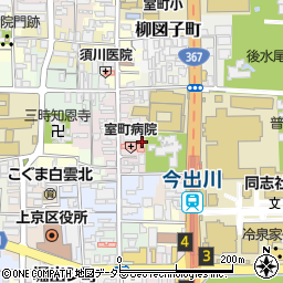 京都府京都市上京区裏築地町86-4周辺の地図