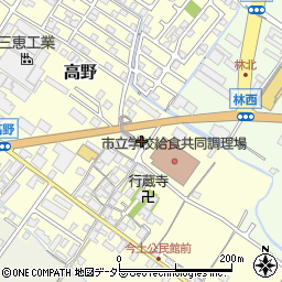 滋賀県栗東市高野429-1周辺の地図
