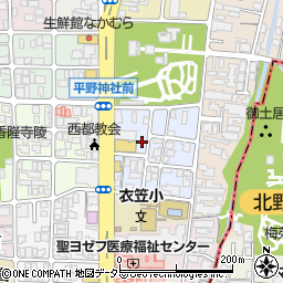 京都府京都市北区平野宮本町12周辺の地図