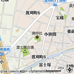 庚申社周辺の地図