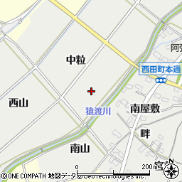 愛知県豊田市西田町周辺の地図