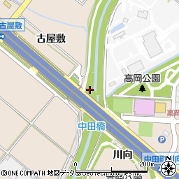 愛知県豊田市中田町（荒畑）周辺の地図
