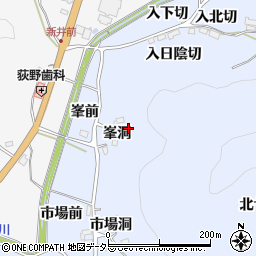 愛知県豊田市下山田代町峯洞周辺の地図