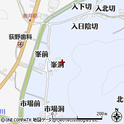 愛知県豊田市下山田代町（峯洞）周辺の地図