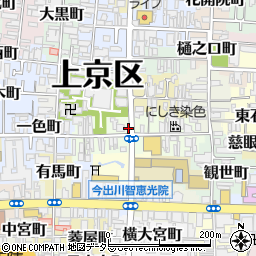 京都府京都市上京区五辻町69-4周辺の地図