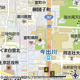 京都府京都市上京区御所八幡町周辺の地図