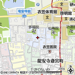龍安寺コープ周辺の地図