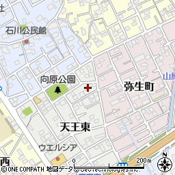 静岡県静岡市清水区天王東12-18周辺の地図