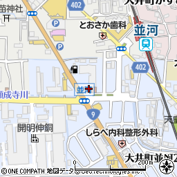 大井簡易郵便局周辺の地図