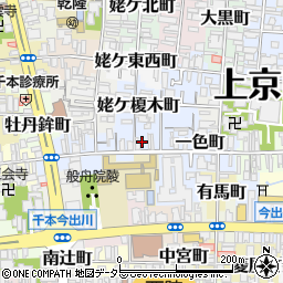京都府京都市上京区西五辻東町43周辺の地図