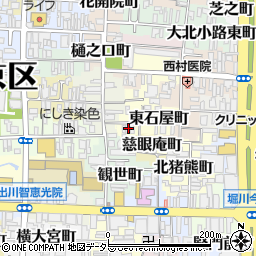 京都府京都市上京区西石屋町周辺の地図