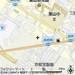 滋賀県栗東市高野210周辺の地図