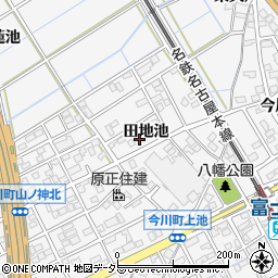 愛知県刈谷市今川町田地池周辺の地図